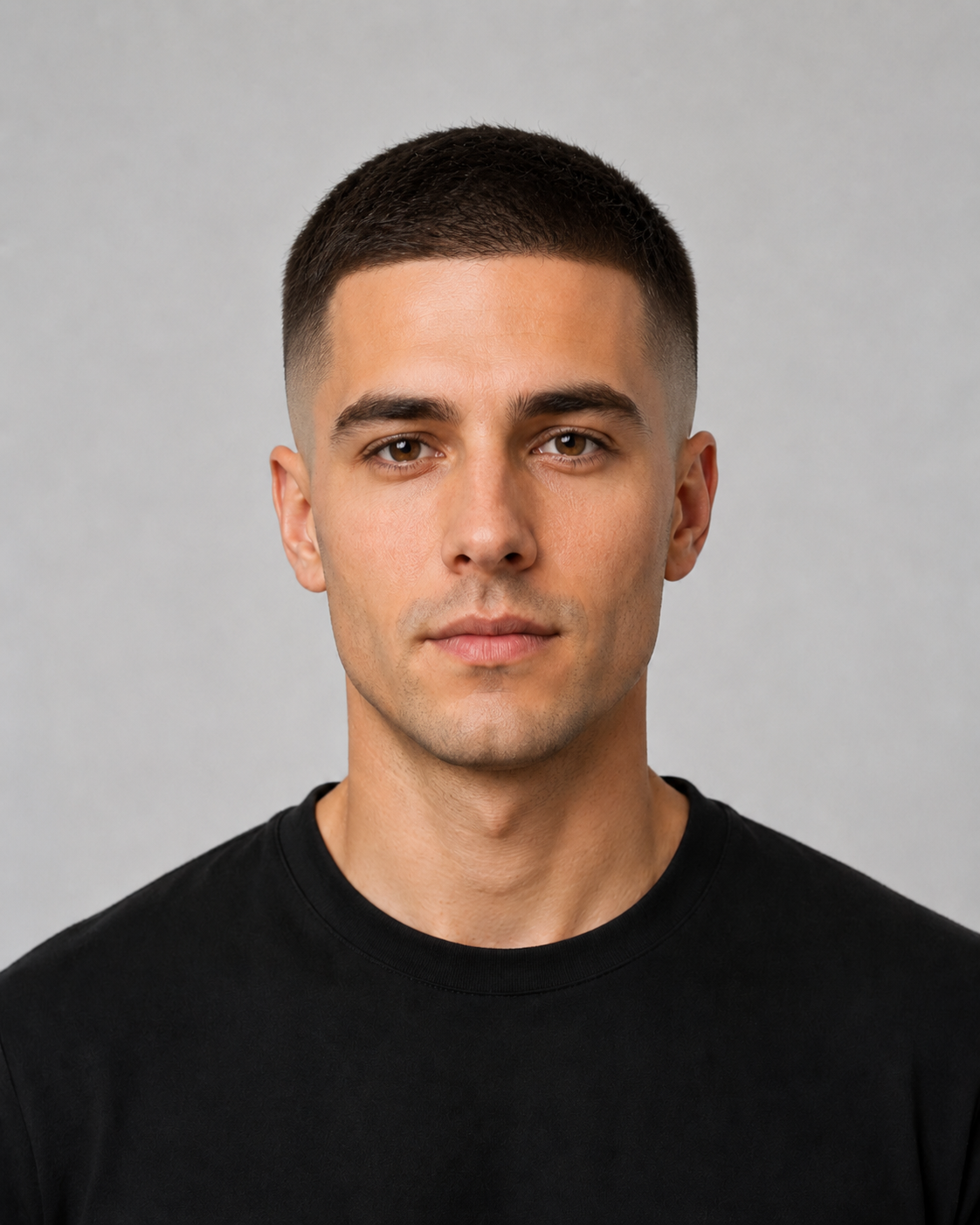Buzz Cut + Skin Fade HairProof preview example